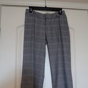 BANANA REPLUBLIC PANTS, BLACK TAN AND WHITE PLAID, RYAN FIT